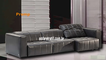 Sofá de couro preto original
